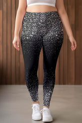 Silver Chichi Lucy Black Printed Leggings Yoga Pants - Women